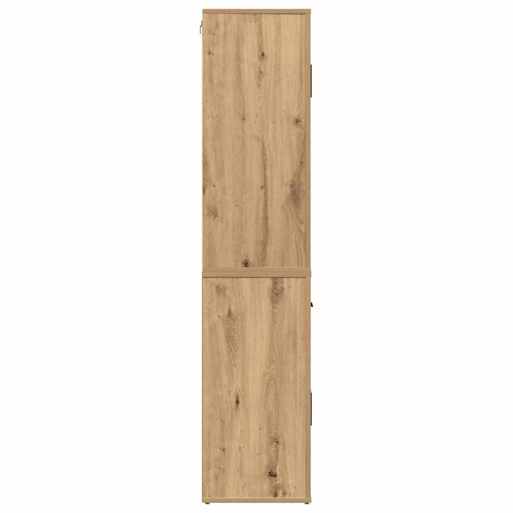 Magas Tároló kézműves tölgy 80 x 33 x 150 cm Faanyag