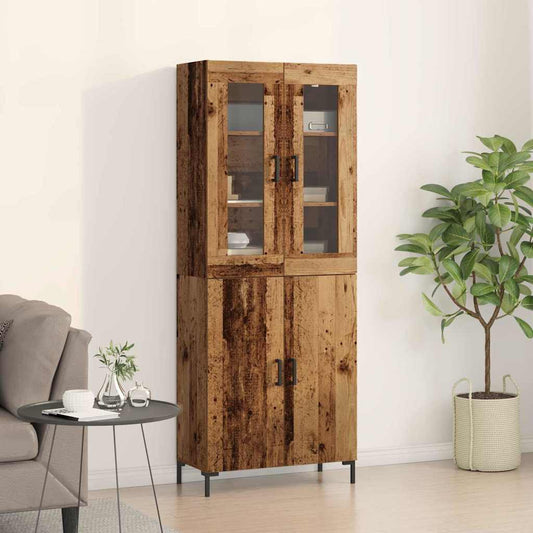 Magasfiú 2 pcs Régi fa 69,5 x 34 x 180 cm Faanyag
