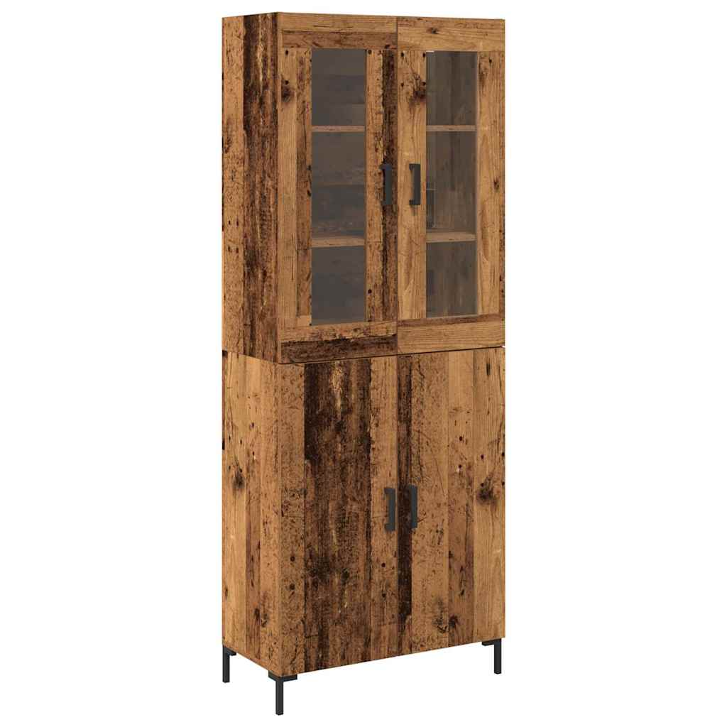 Magasfiú 2 pcs Régi fa 69,5 x 34 x 180 cm Faanyag