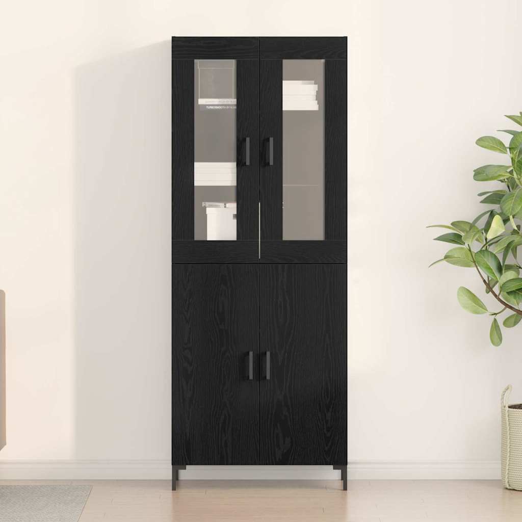 Magasfiú 2 db Musta tammi 69,5 x 34 x 180 cm Szerelt Fa