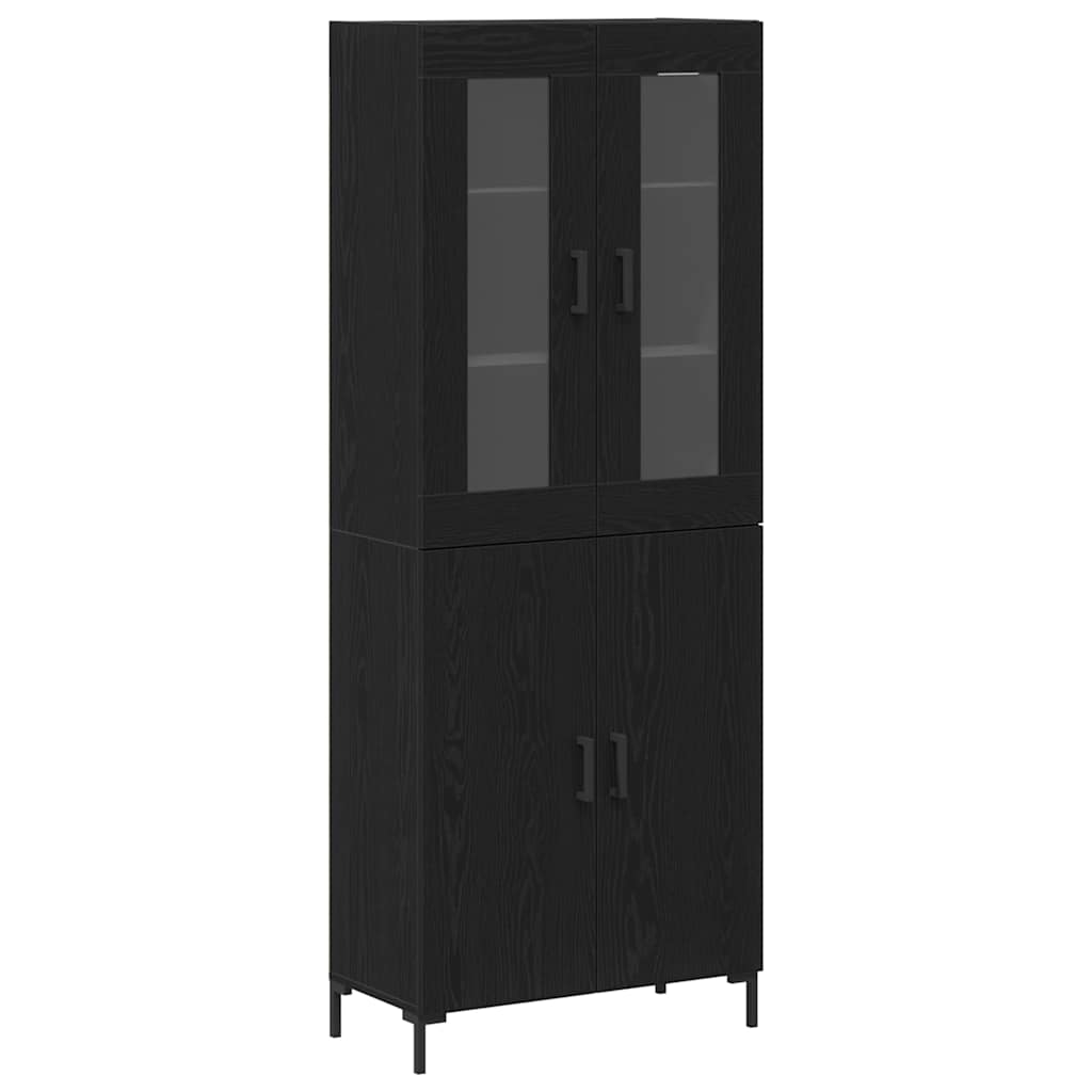 Magasfiú 2 db Musta tammi 69,5 x 34 x 180 cm Szerelt Fa