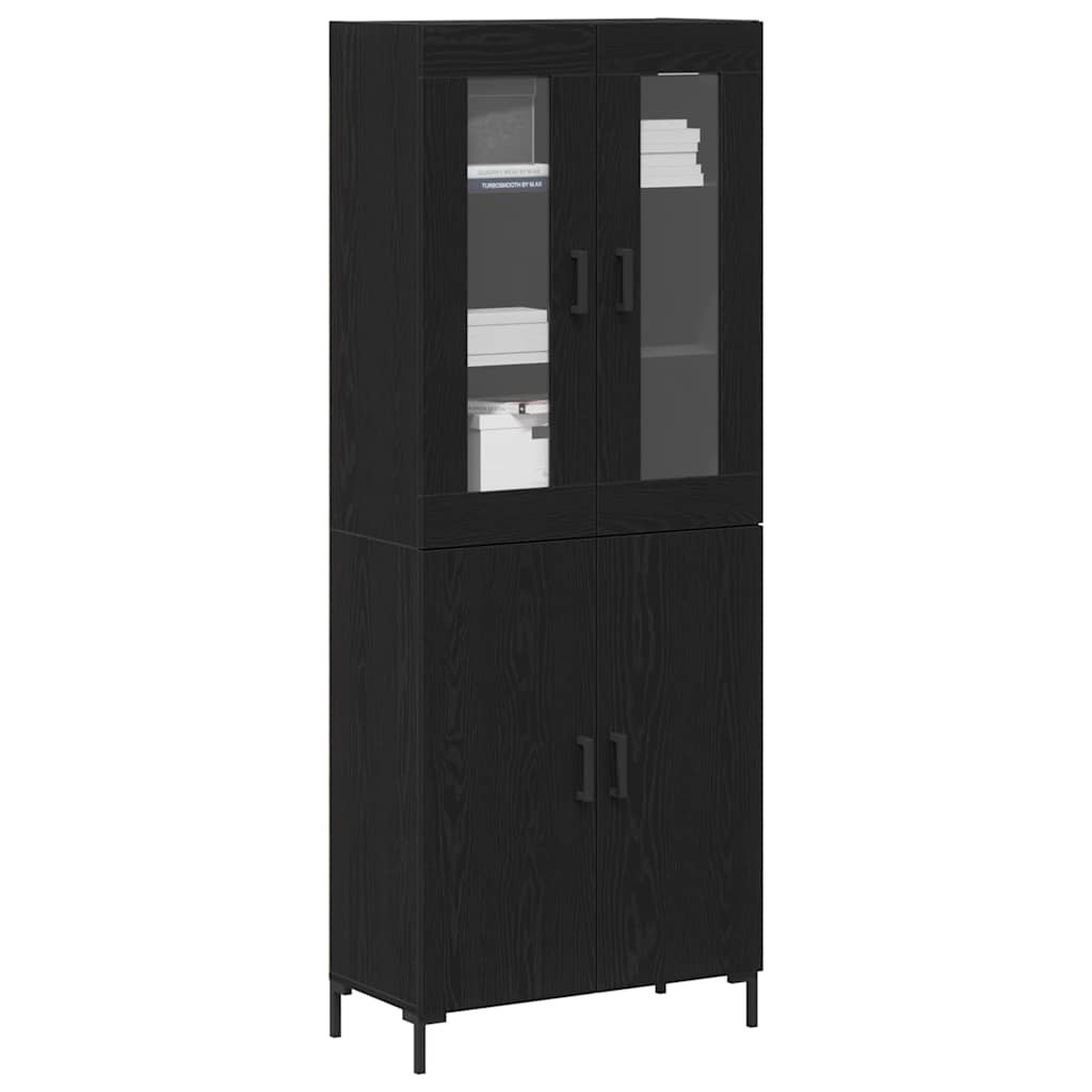 Magasfiú 2 db Musta tammi 69,5 x 34 x 180 cm Szerelt Fa