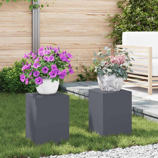 Növényállvány 2 pcs Antracit 24 x 24 x 35 cm Acél