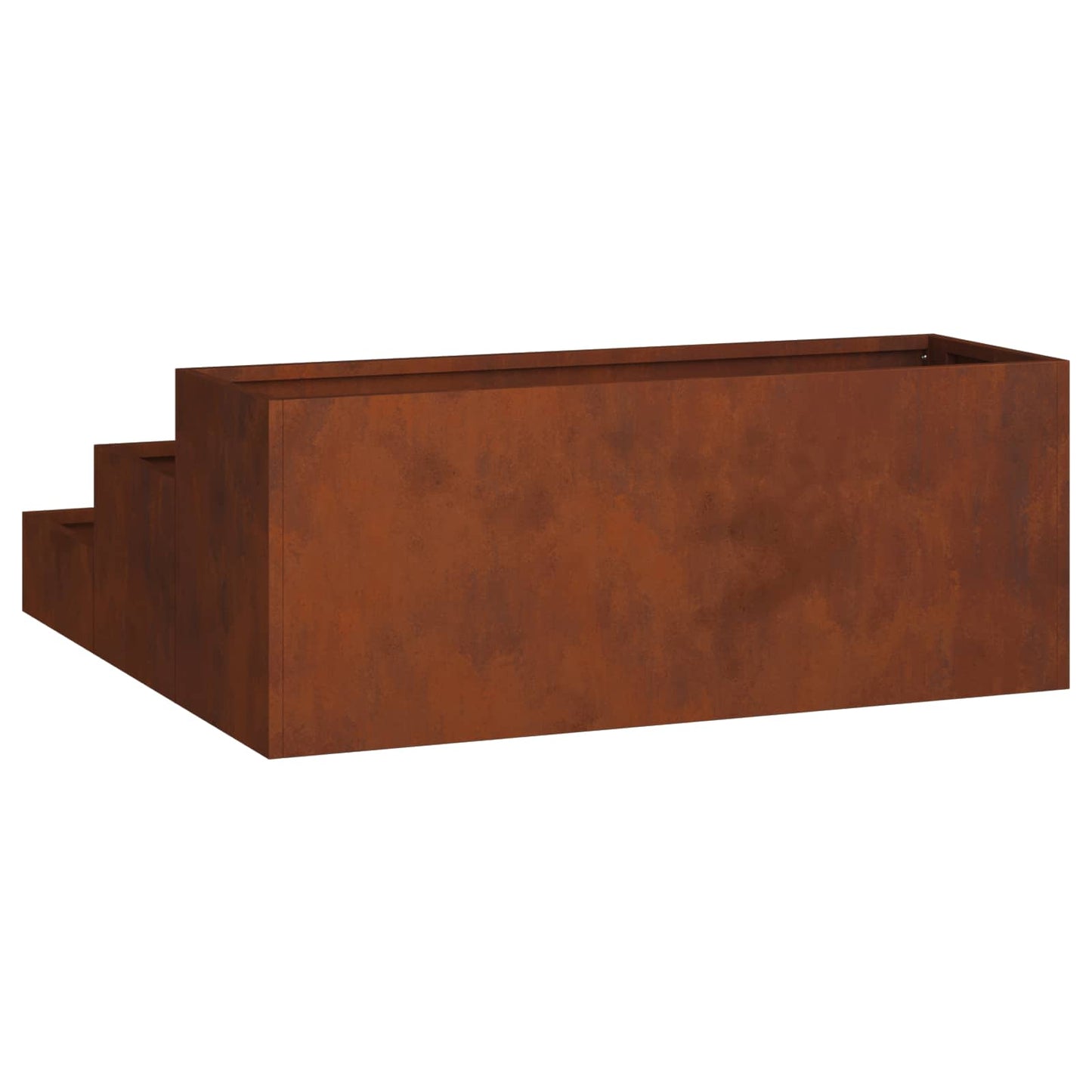 Kerti cserép Rozsdás 90 x 90 x 35 cm Időjárásálló acél