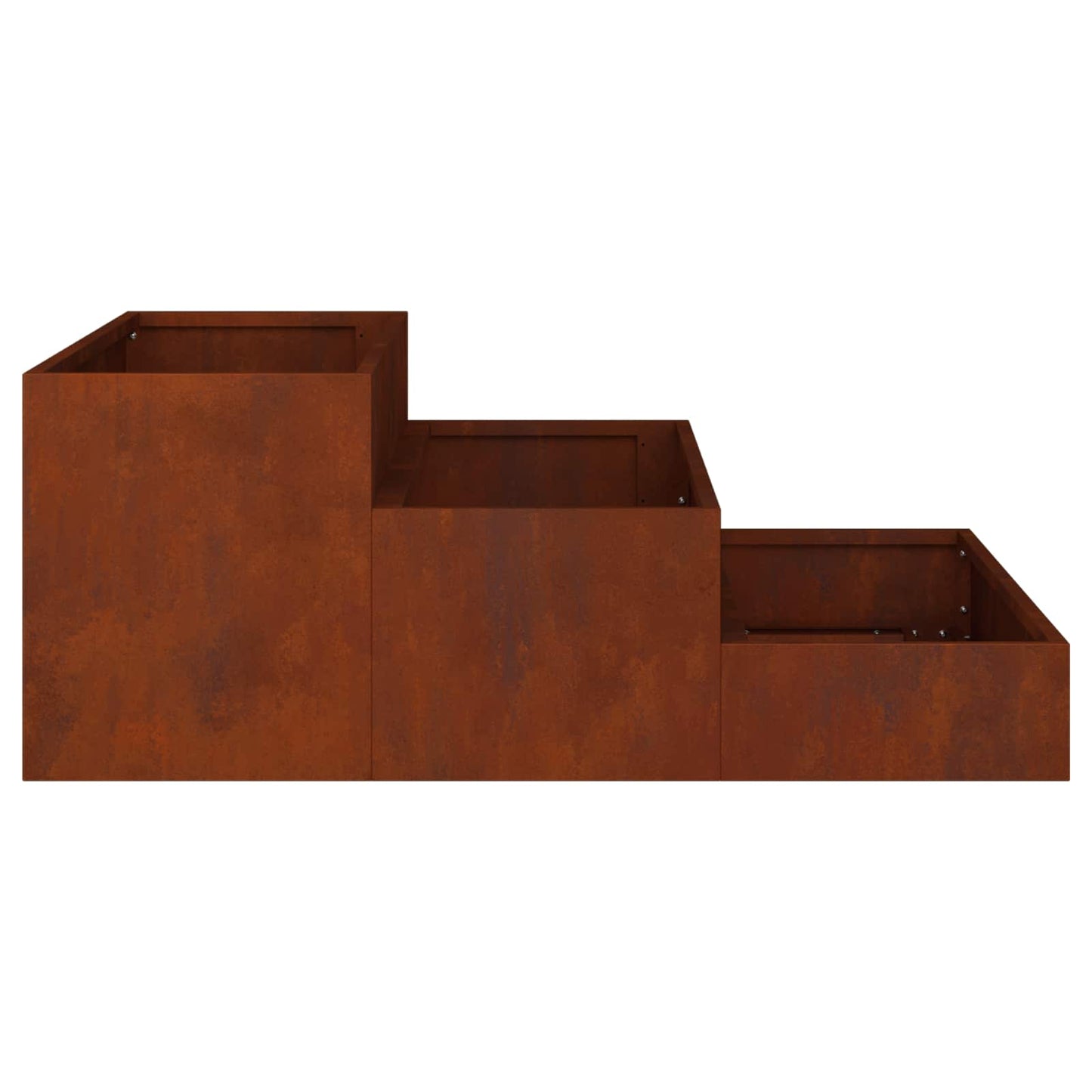 Kerti cserép Rozsdás 90 x 90 x 35 cm Időjárásálló acél