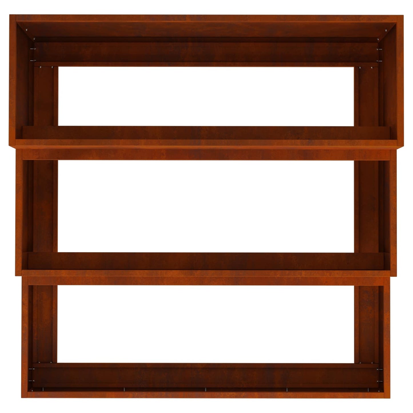 Kerti cserép Rozsdás 90 x 90 x 35 cm Időjárásálló acél