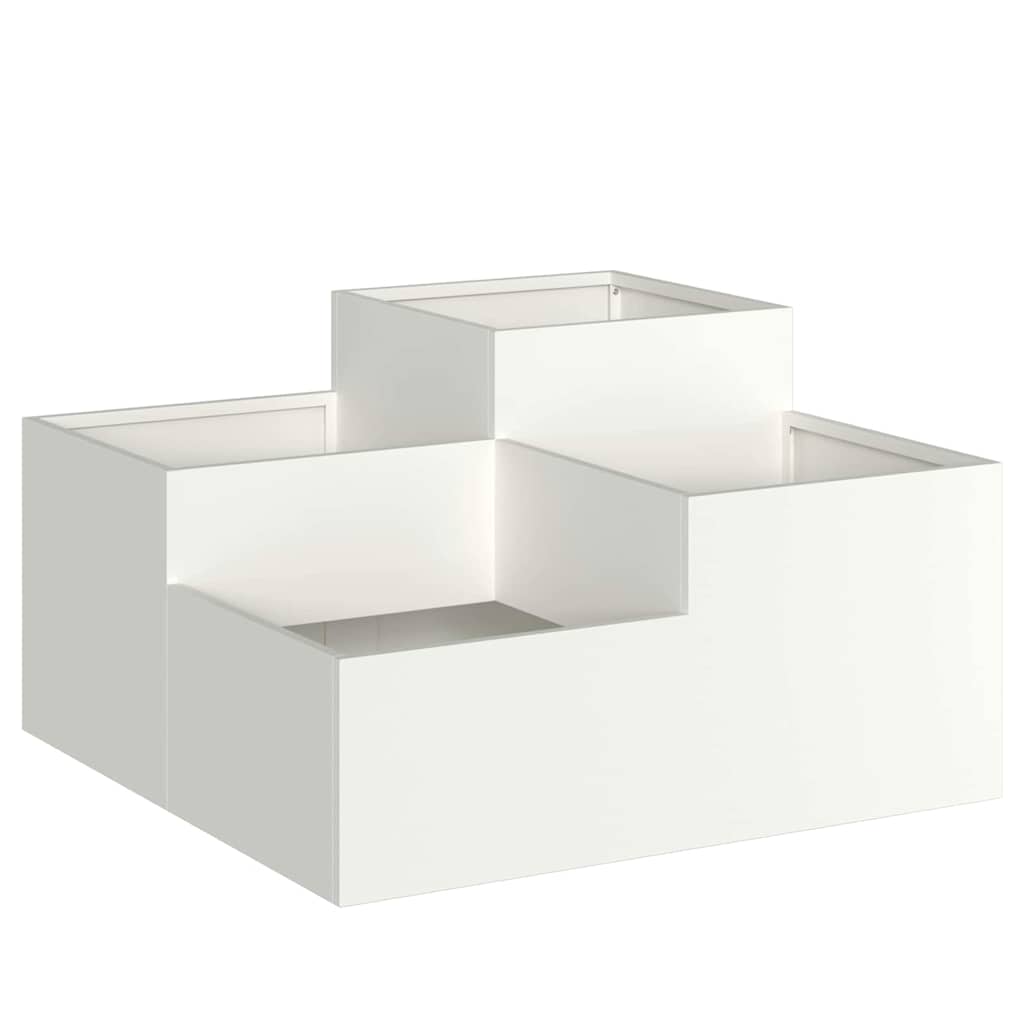 Kerti cserép Fehér 80 x 80 x 48 cm Acél