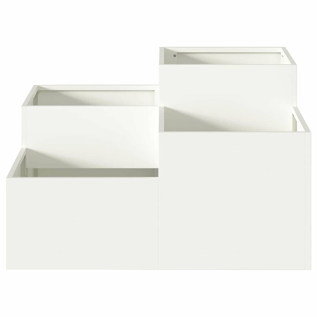 Kerti cserép Fehér 80 x 80 x 48 cm Acél