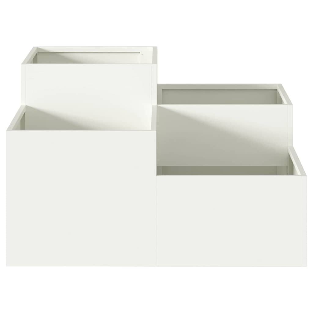 Kerti cserép Fehér 80 x 80 x 48 cm Acél
