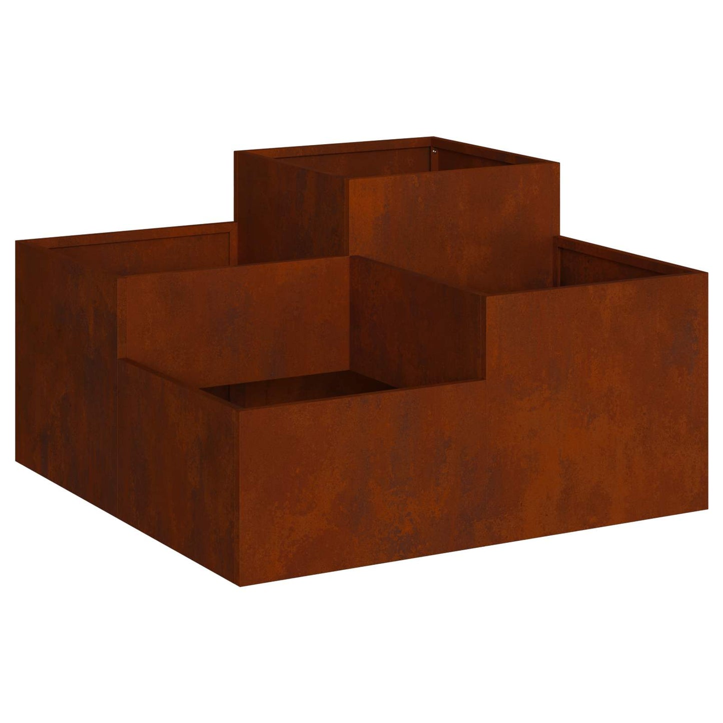 Kerti cserép Rozsdás 100 x 100 x 48 cm Időjárásálló acél