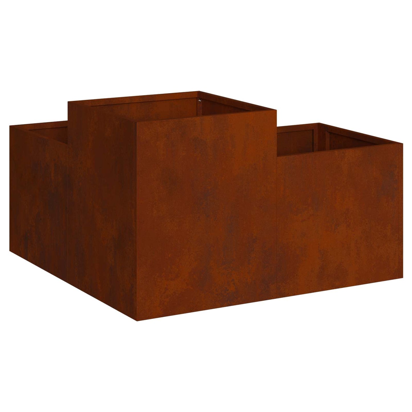 Kerti cserép Rozsdás 100 x 100 x 48 cm Időjárásálló acél