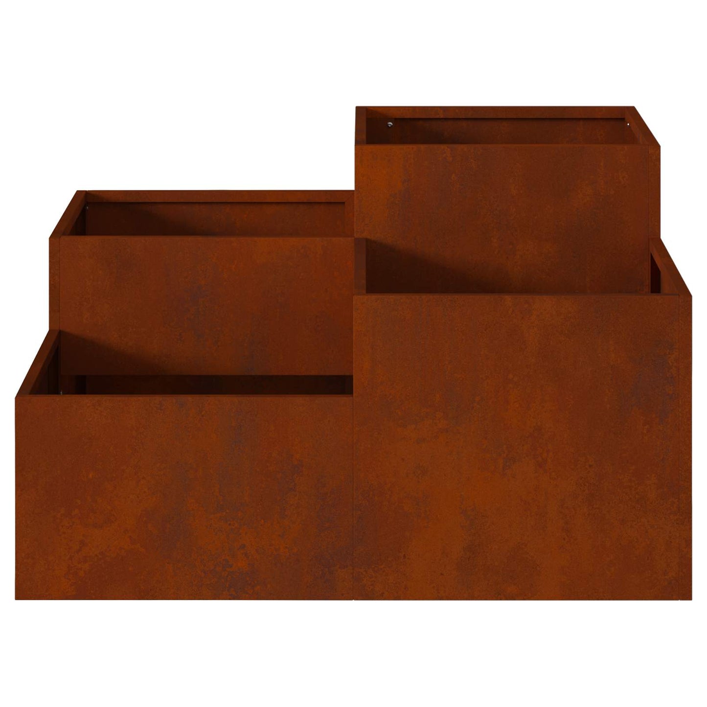 Kerti cserép Rozsdás 100 x 100 x 48 cm Időjárásálló acél