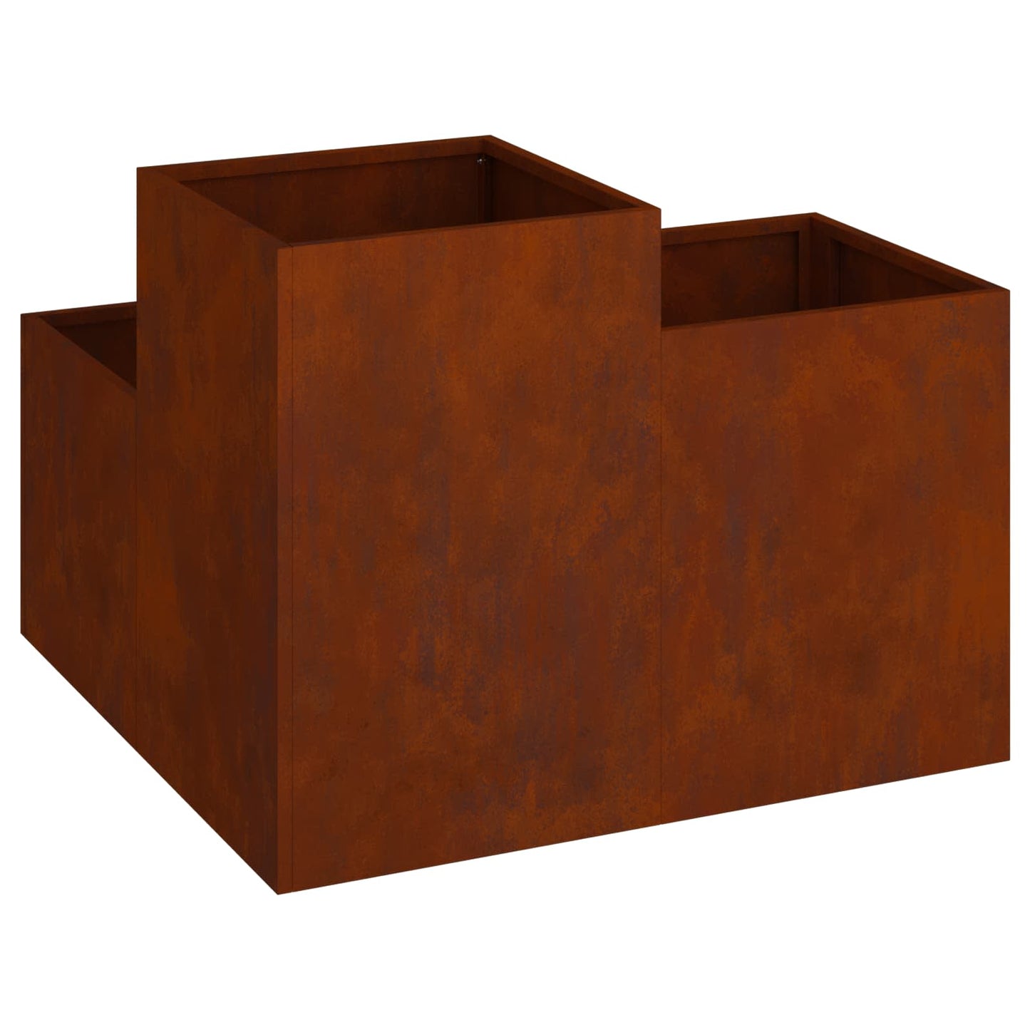 Kerti cserép Rozsdás 80 x 80 x 60 cm Időjárásálló acél