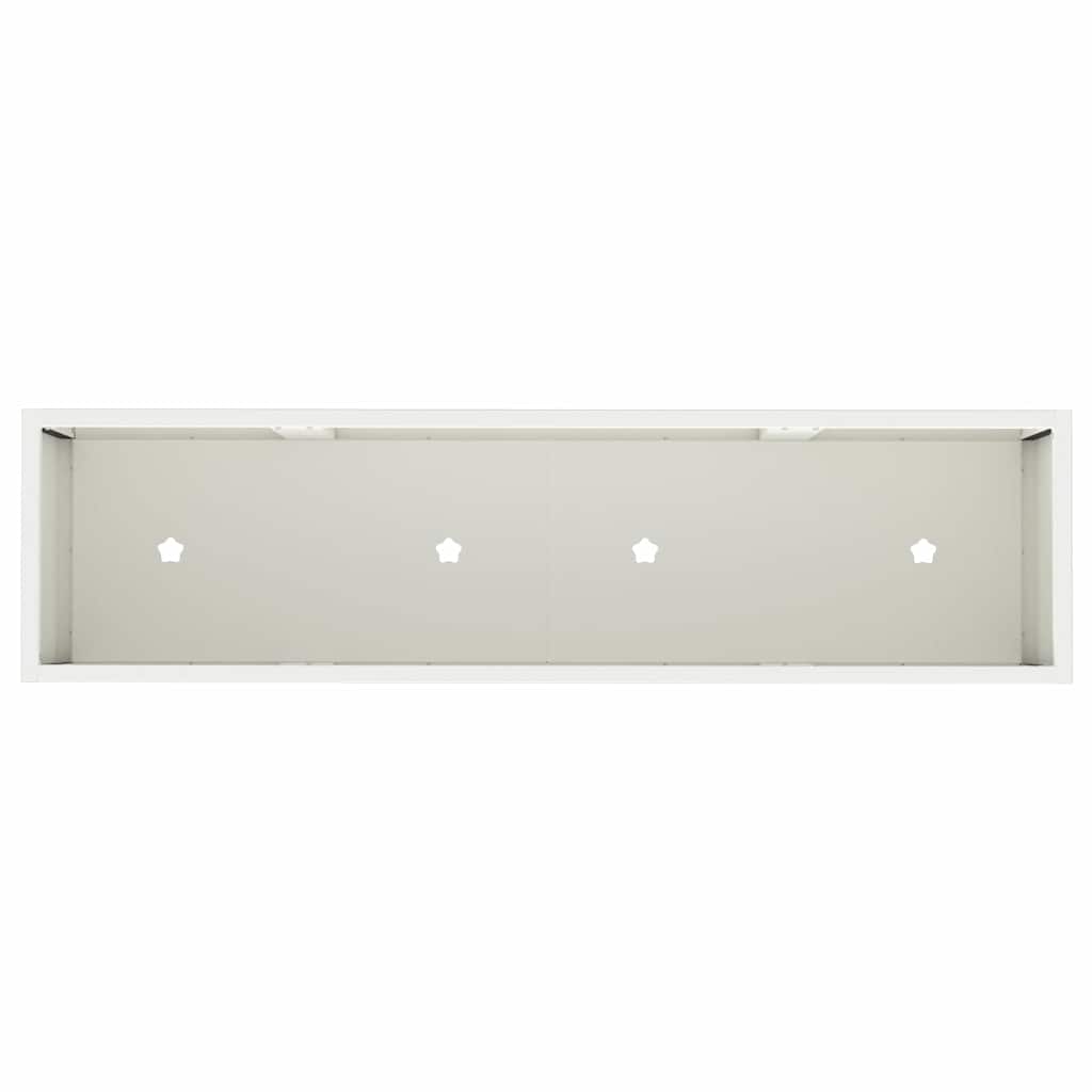Magas Kerti Cserép Fehér 100 x 26 x 82 cm Acél