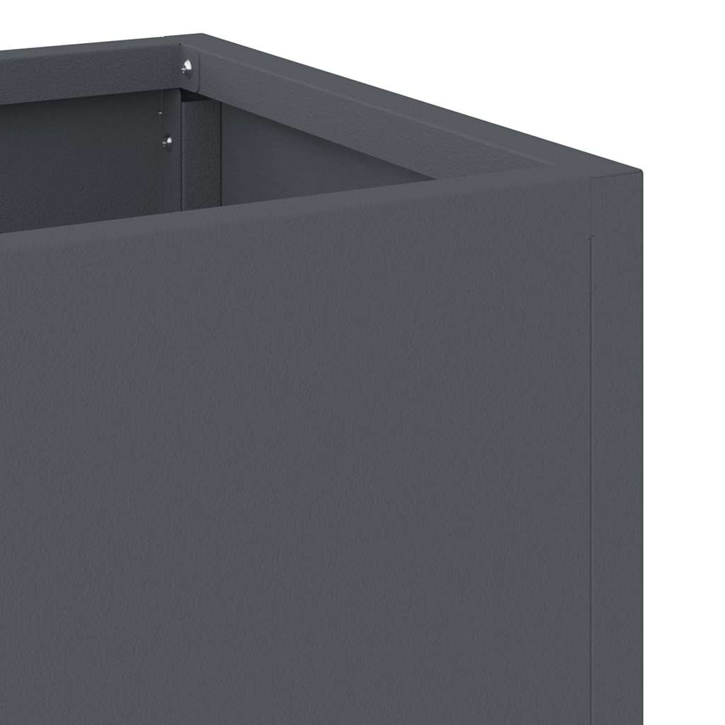 Magas Kerti Cserép Antracit 100 x 26 x 82 cm Acél