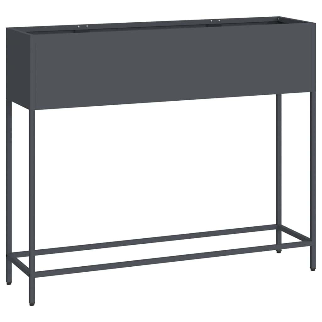 Magas Kerti Cserép Antracit 100 x 26 x 82 cm Acél