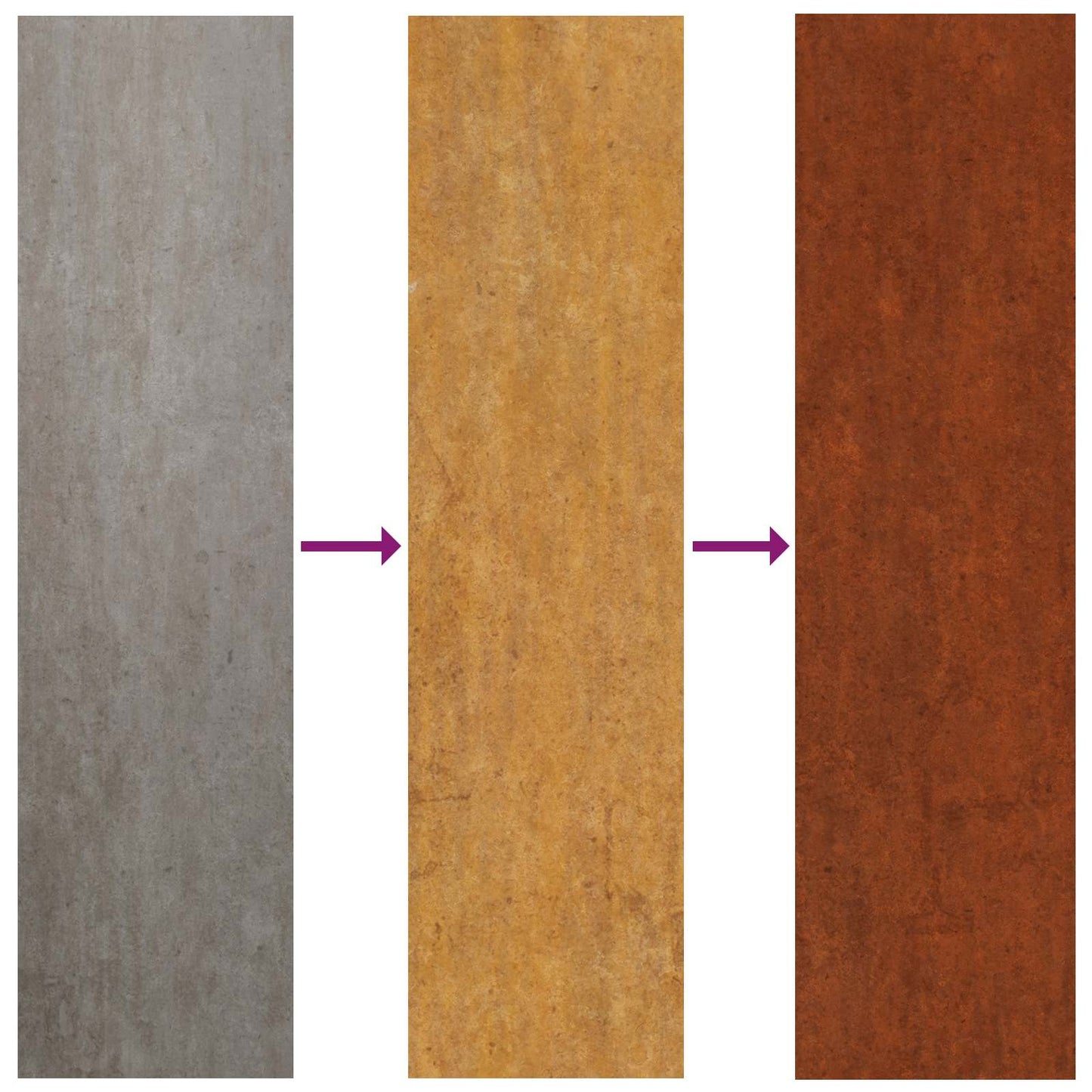 Magas Kerti Cserép Rozsdás 60 x 26 x 45 cm Időjárásálló acél