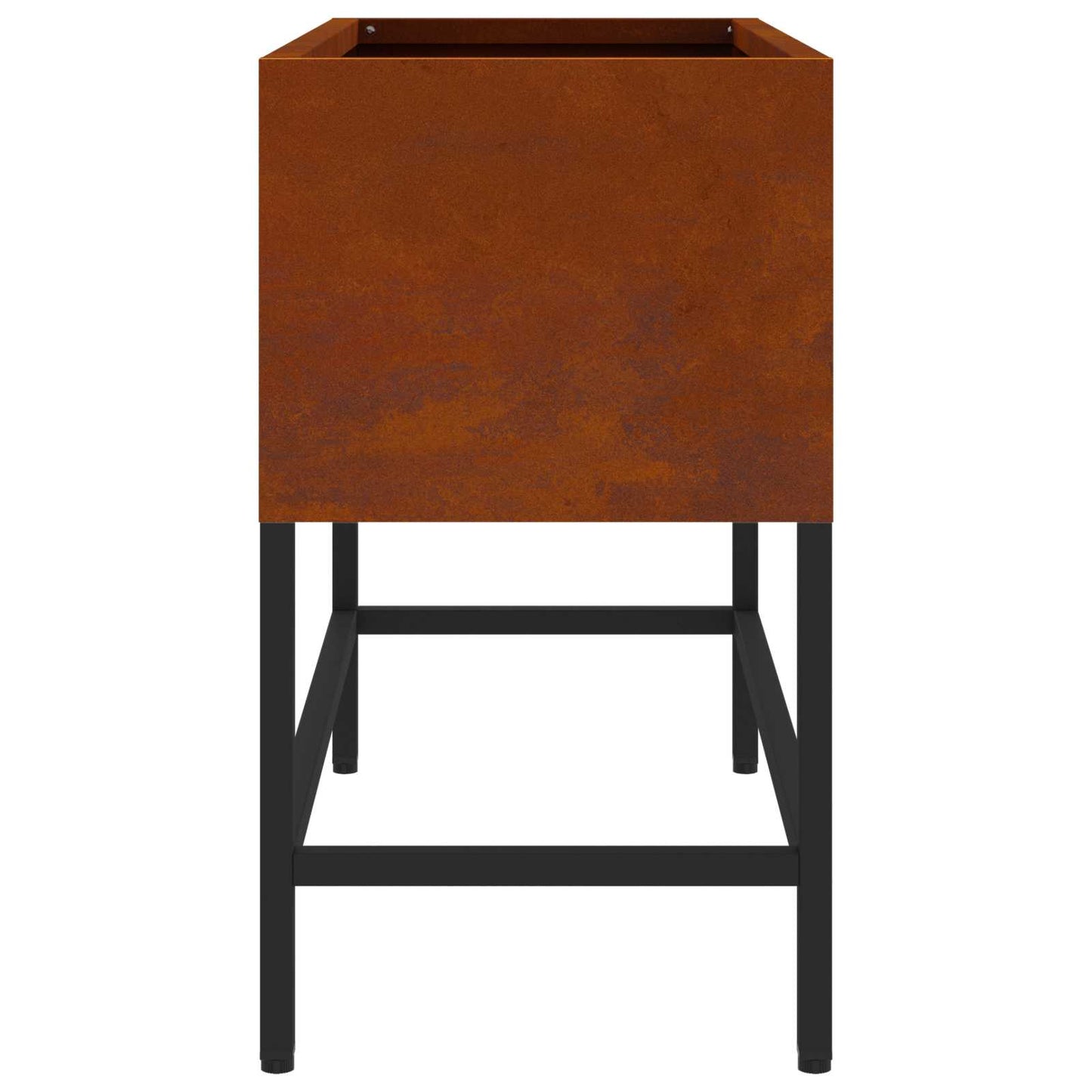 Magas Kerti Cserép Rozsdás 60 x 26 x 45 cm Időjárásálló acél