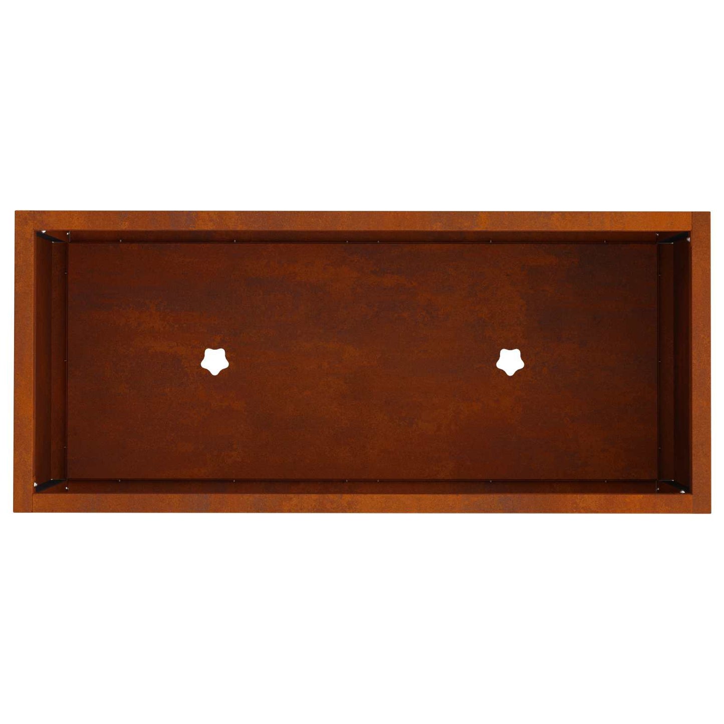 Magas Kerti Cserép Rozsdás 60 x 26 x 45 cm Időjárásálló acél