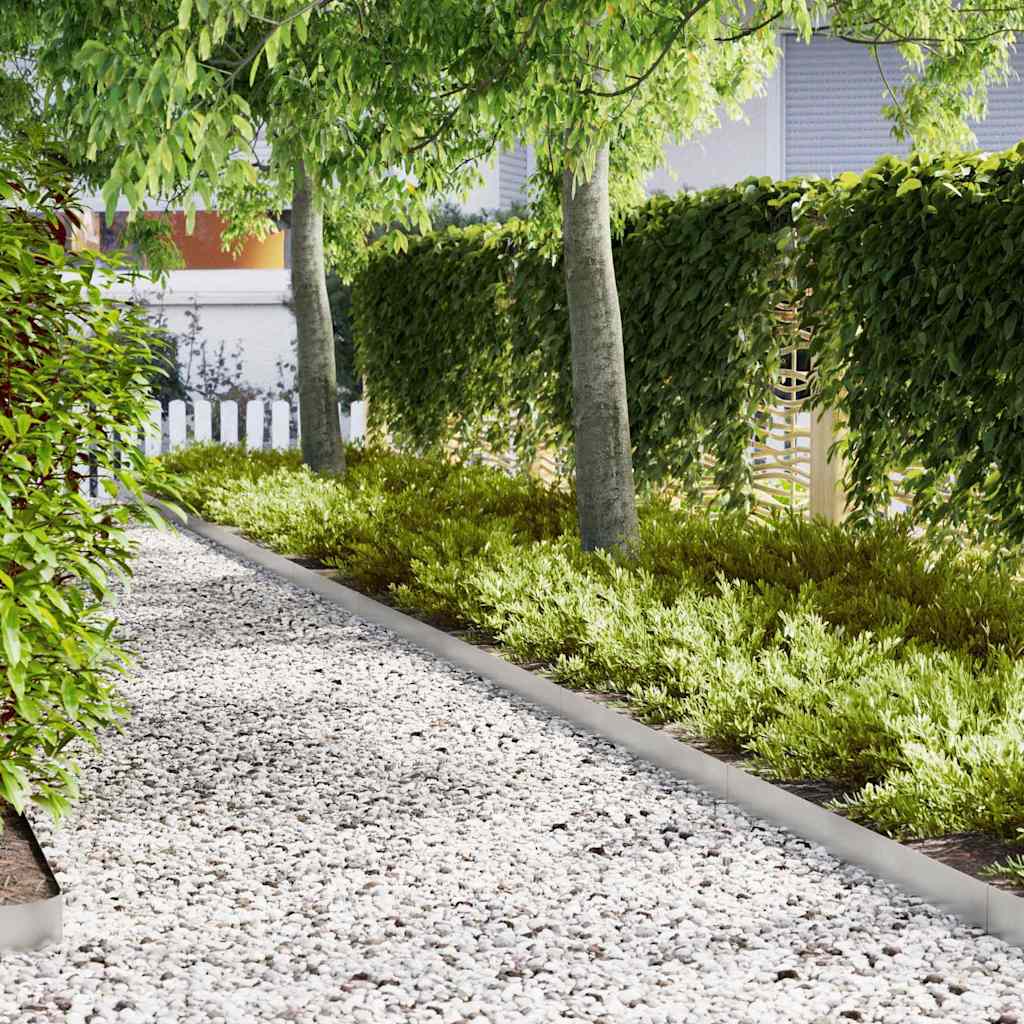 Fűszegélyezés 20 db 100 x 0,05 x 15 cm Rozsdamentes acél Ezüst