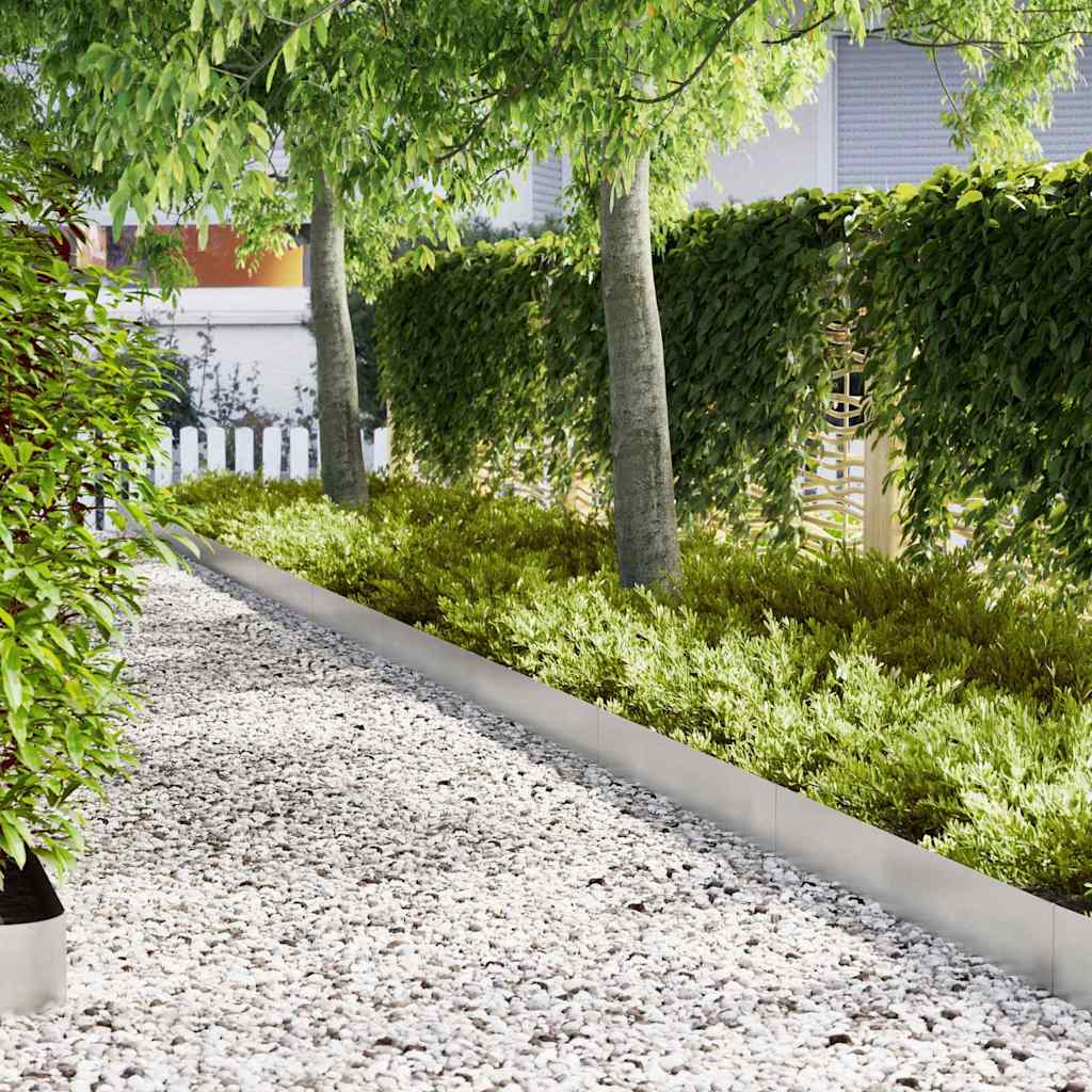 Fűszegélyezés 20 db 100 x 0.05 x 20 cm Rozsdamentes acél Ezüst