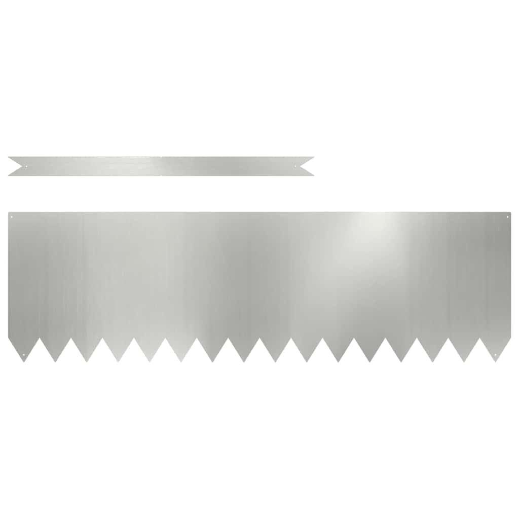 Fűszegélyezés 20 db 100 x 0,05 x 30 cm Horganyzott acél Ezüst