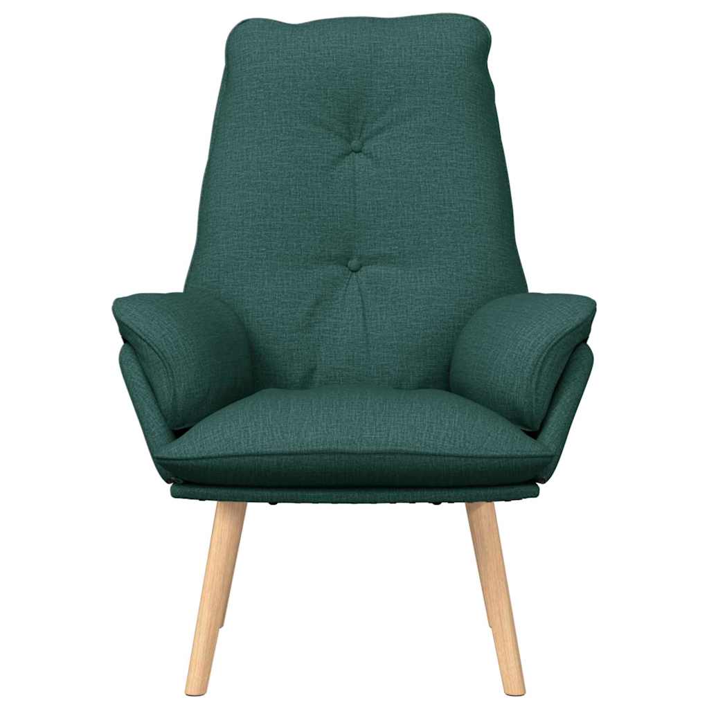 karosszék Sötétzöld 69 x 74 x 93 cm Szövet és Plywood