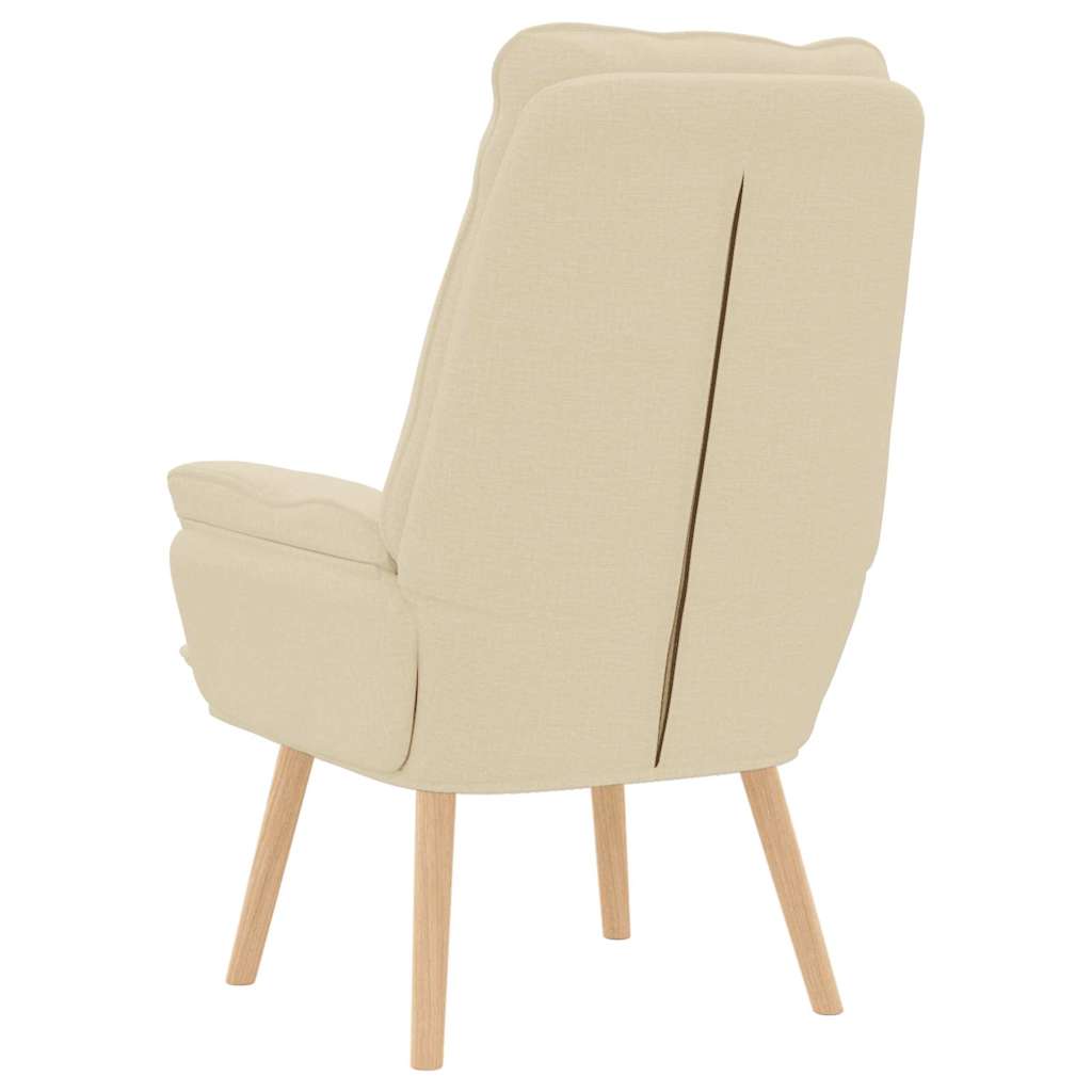 karosszék Krém 69 x 74 x 93 cm Szövet és Plywood