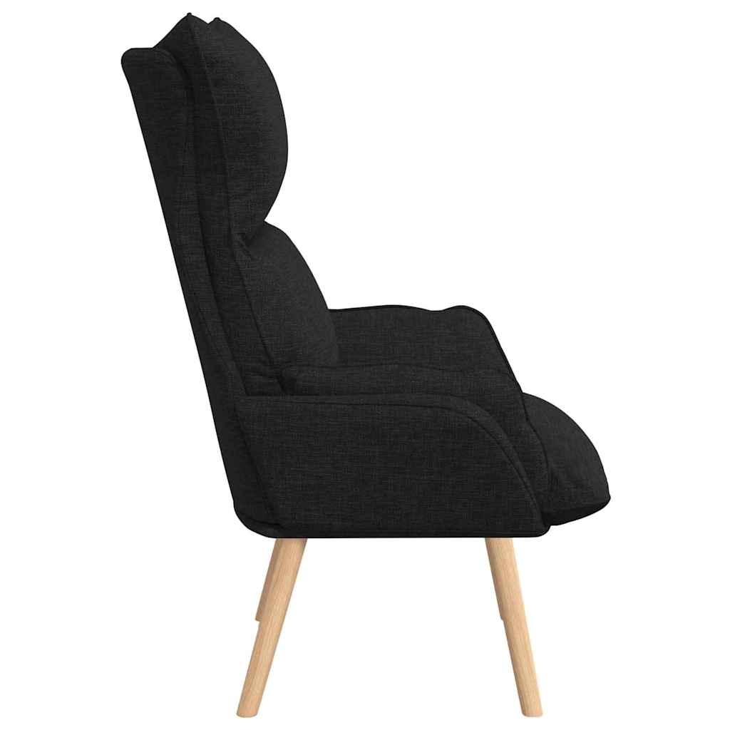 karosszék Fekete 69 x 74 x 93 cm Szövet és Plywood