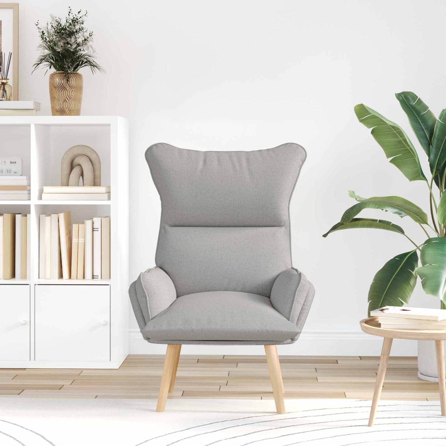 karosszék Felhőszürke Szövet és Plywood