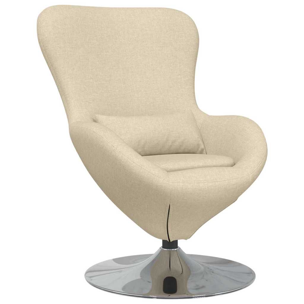 Tojásfotel Krém 63 x 73 x 90 cm szövet
