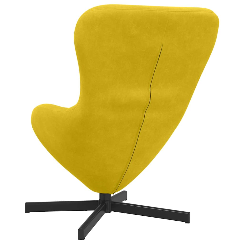 Tojásfotel Sárga 63 x 73 x 90 cm Bársony