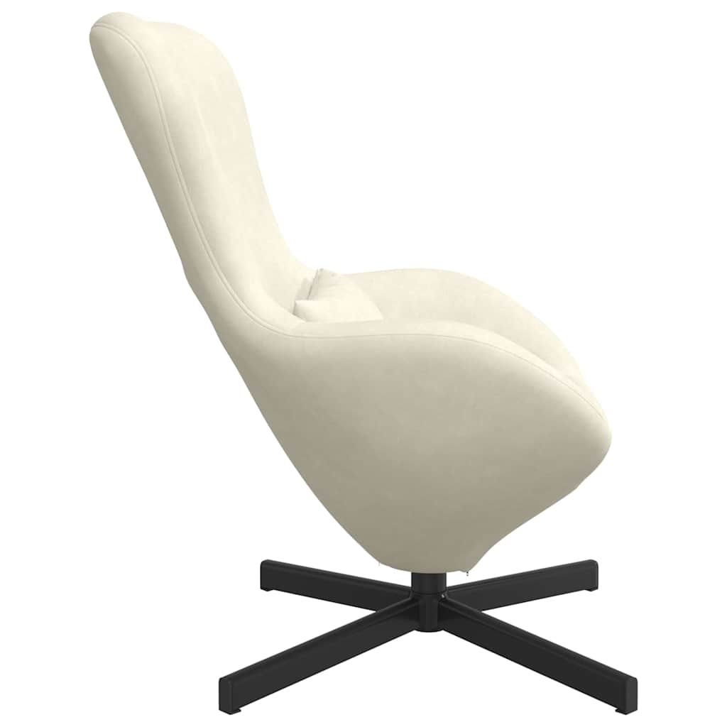 Tojásfotel Krém 63 x 73 x 90 cm Bársony