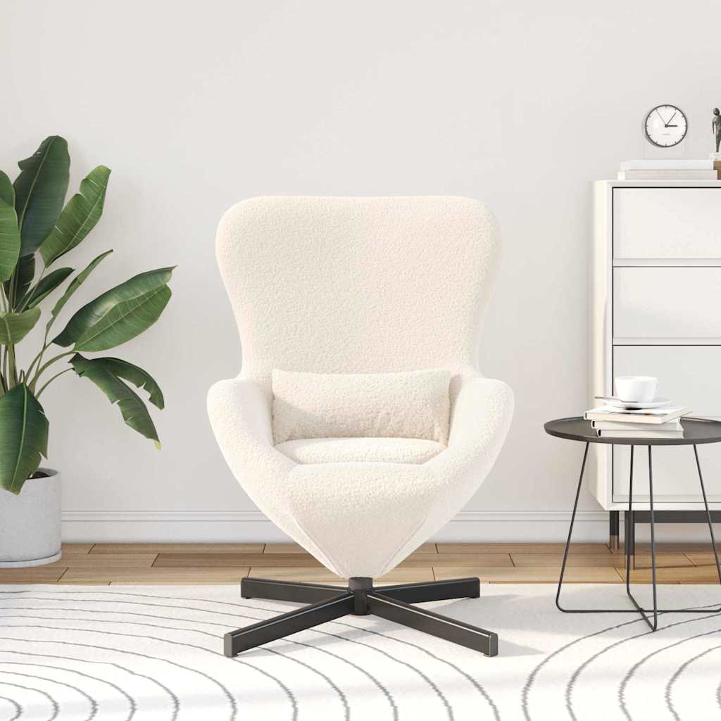 Tojásfotel Krém 63 x 73 x 90 cm szövet