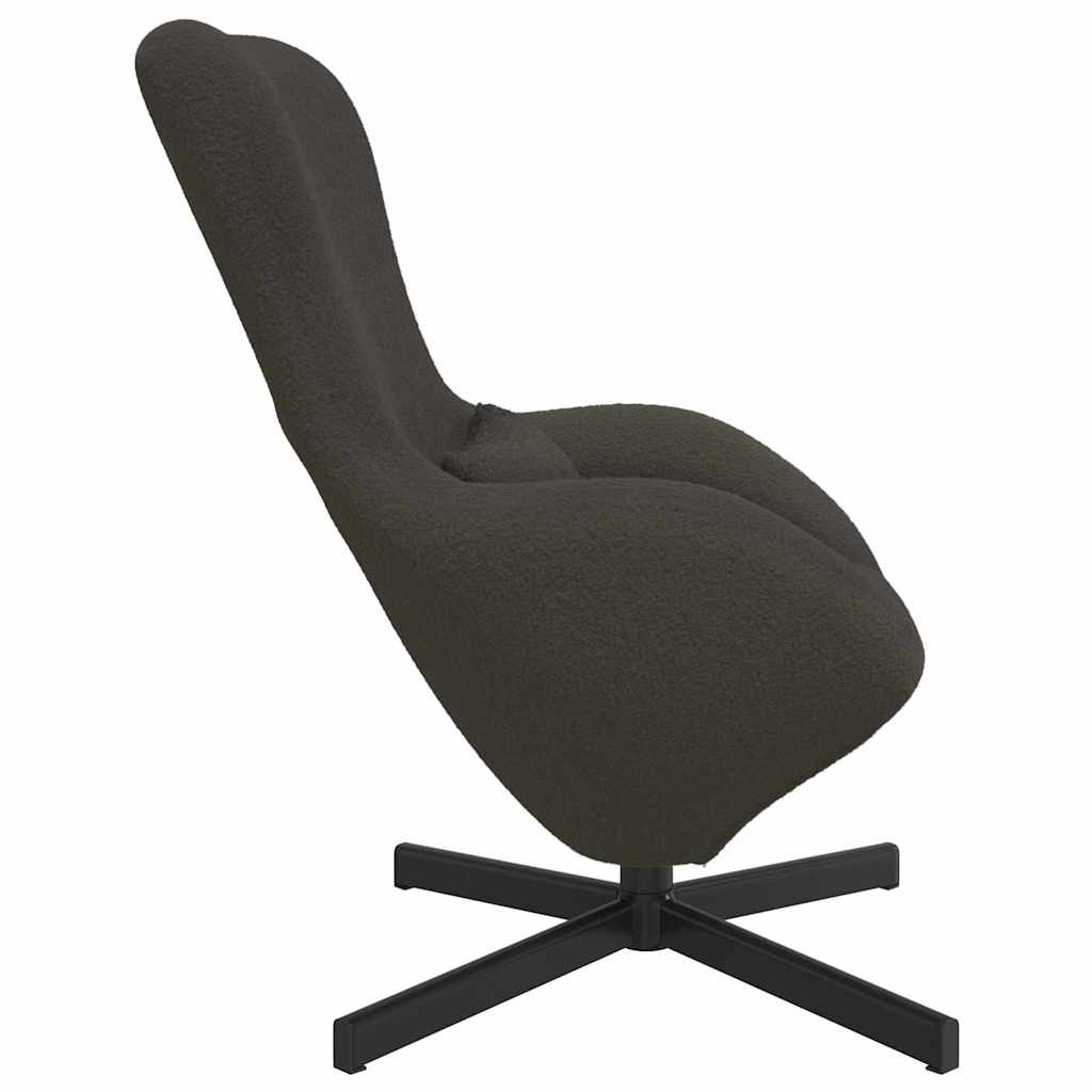 Tojásfotel Sötétszürke 63 x 73 x 90 cm szövet