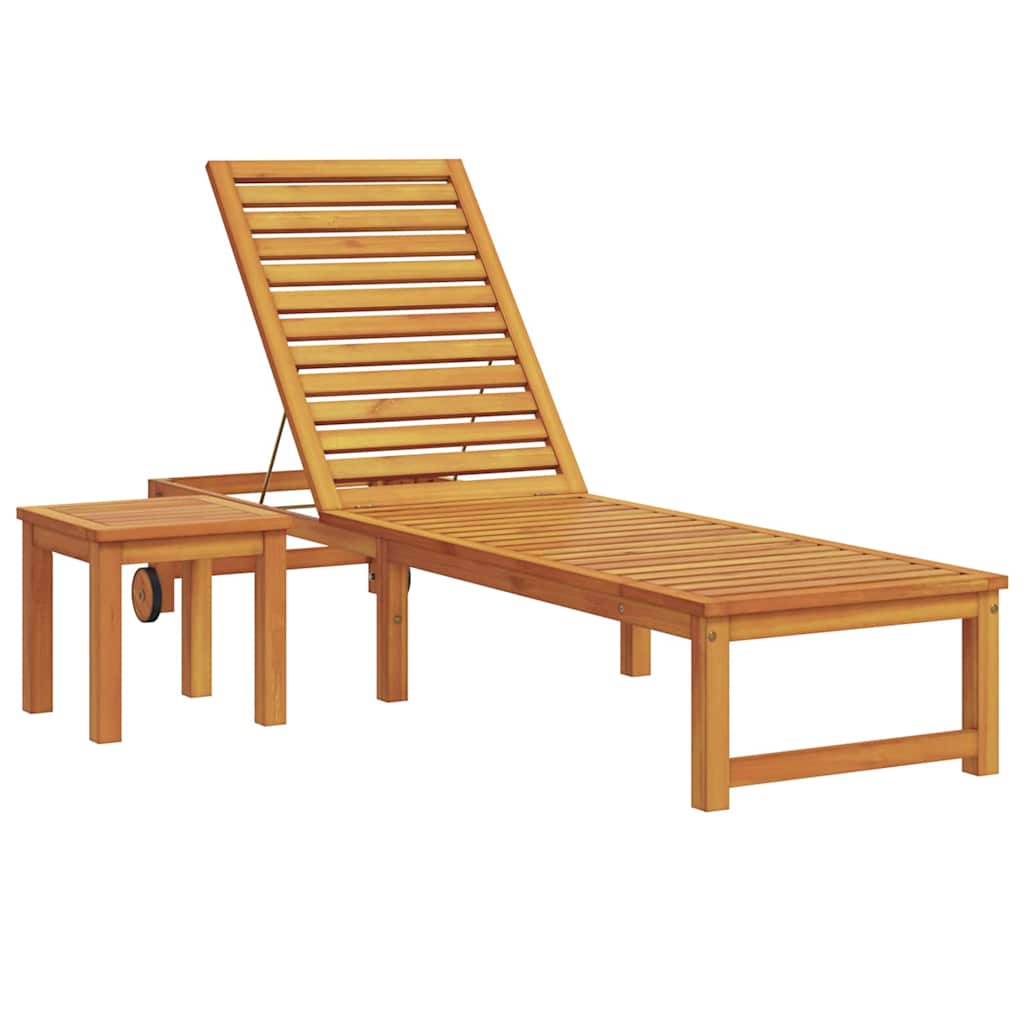 Napozó Barna 202 x 53 x 89 cm Tömör Akácfa