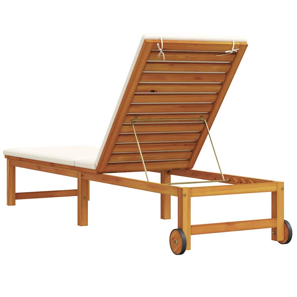 Napozó Barna 202 x 53 x 89 cm Tömör Akácfa