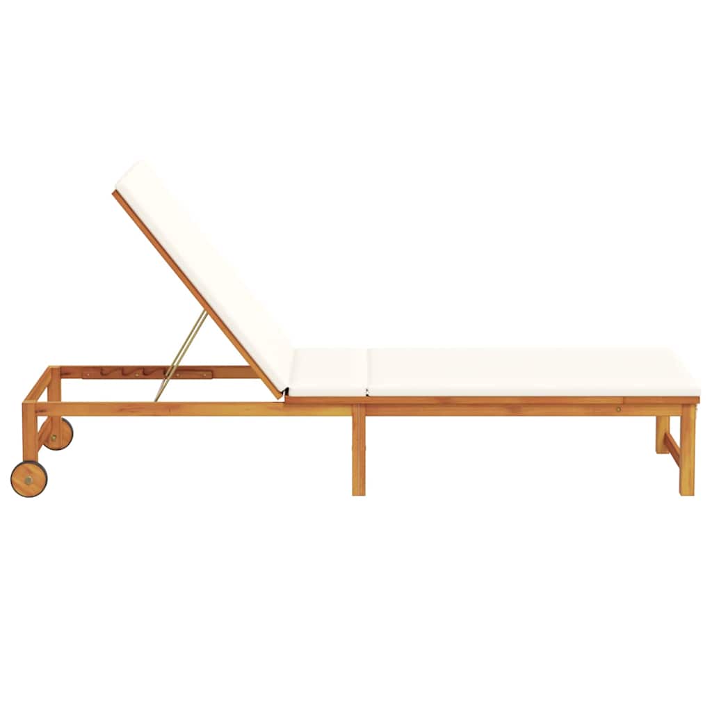 Napozó Barna 202 x 53 x 89 cm Tömör Akácfa