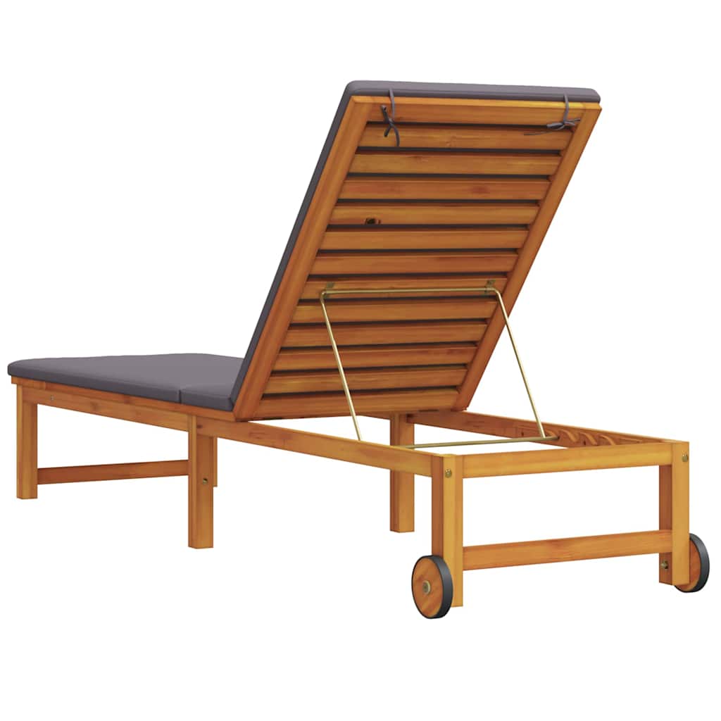 Napozó Barna 202 x 53 x 89 cm Tömör Akácfa