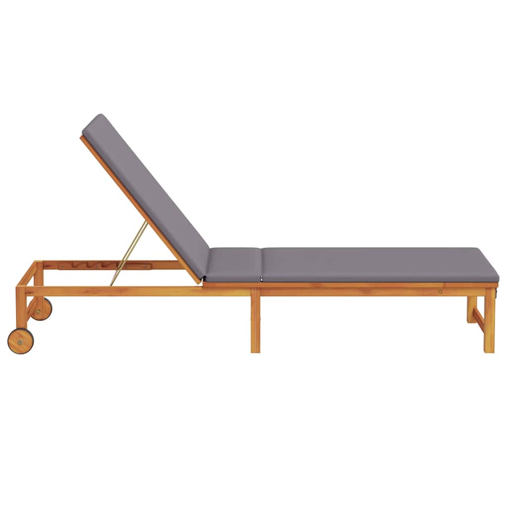 Napozó Barna 202 x 53 x 89 cm Tömör Akácfa