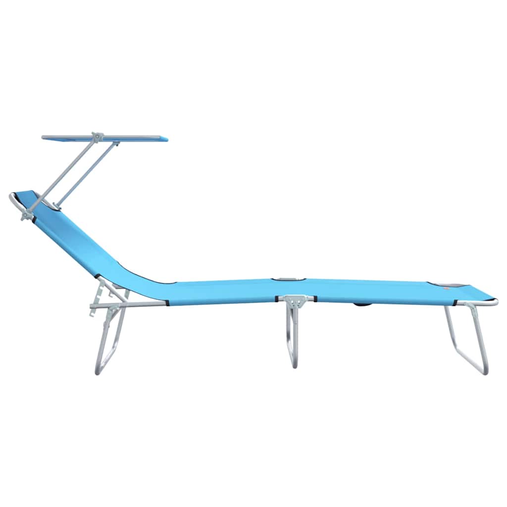 Napozó 2 pcs Élénk Kék 58 x 188 x 77cm Poliészter
