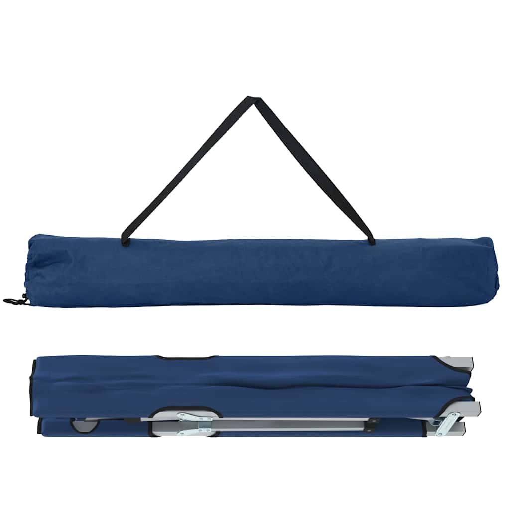 Összecsukható Kemping Ágy 2 pcs Kék 194 x 62,5 x 42,5 cm