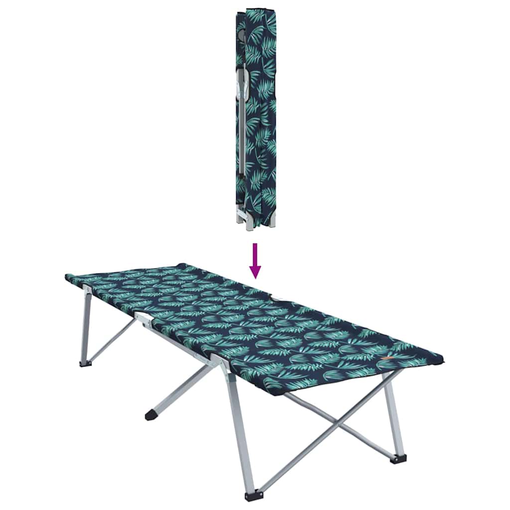 Összecsukható Kemping Ágy 2 pcs Erdő 194 x 62,5 x 42,5 cm