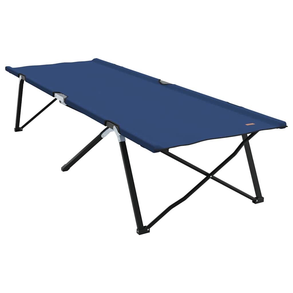 Összecsukható Kemping Ágy 2 pcs Kék 206 x 76 x 74 cm