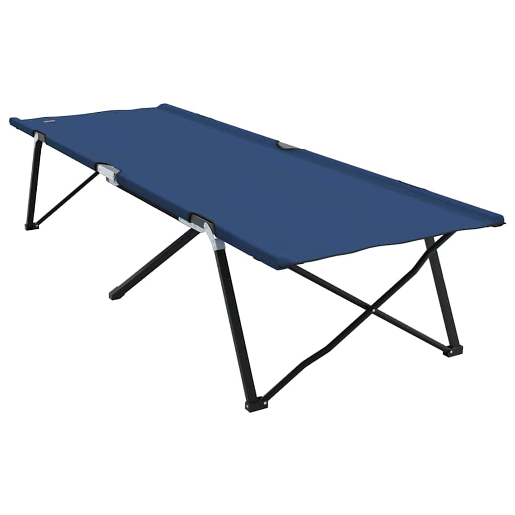 Összecsukható Kemping Ágy 2 pcs Kék 206 x 76 x 74 cm