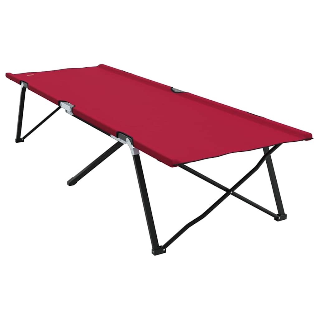 Összecsukható Kemping Ágy 2 pcs Piros 206 x 76 x 74 cm