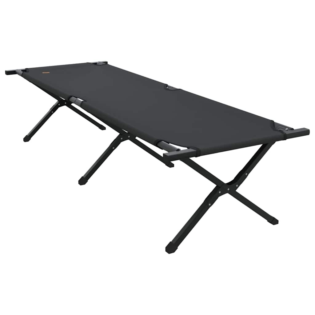 Összecsukható Kemping Ágy Fekete 193 x 69 x 45 cm Oxford szövet