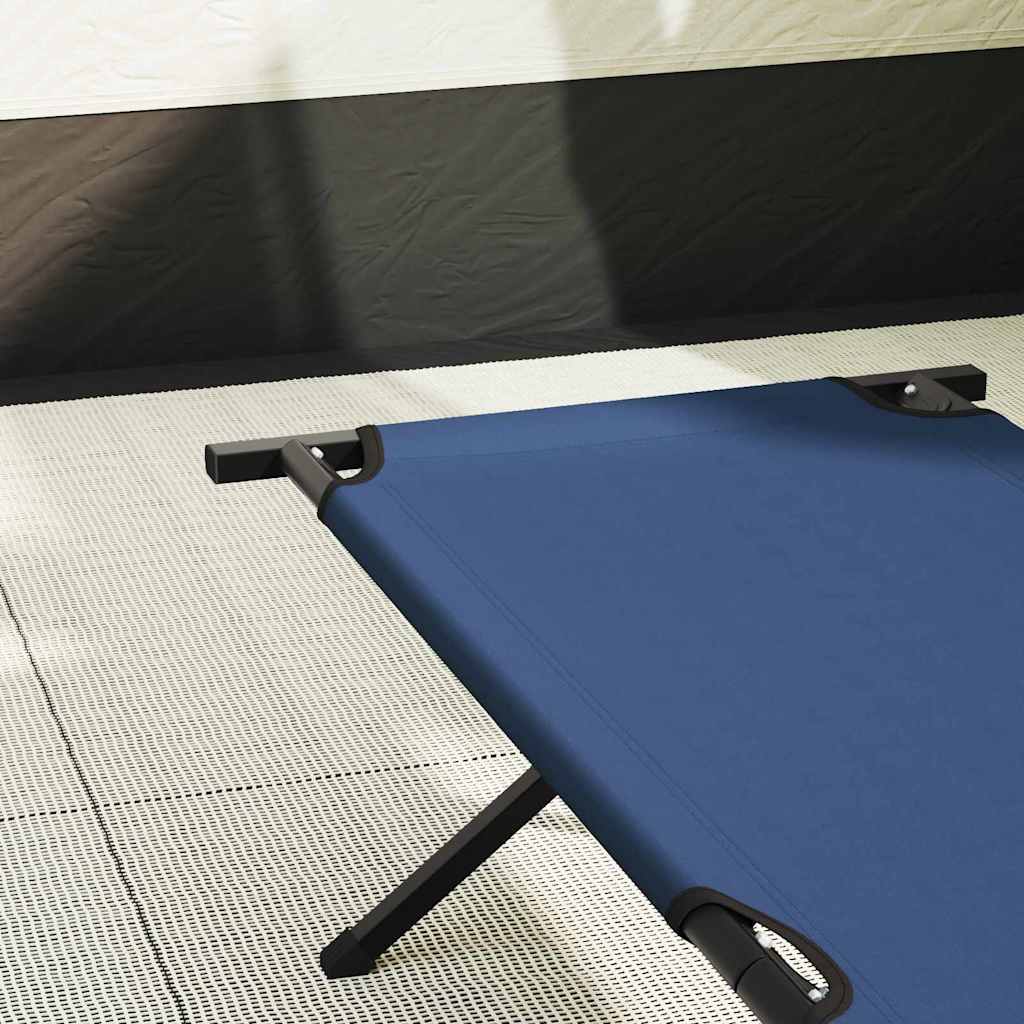 Összecsukható Kemping Ágy 2 pcs Kék 193 x 69 x 45 cm