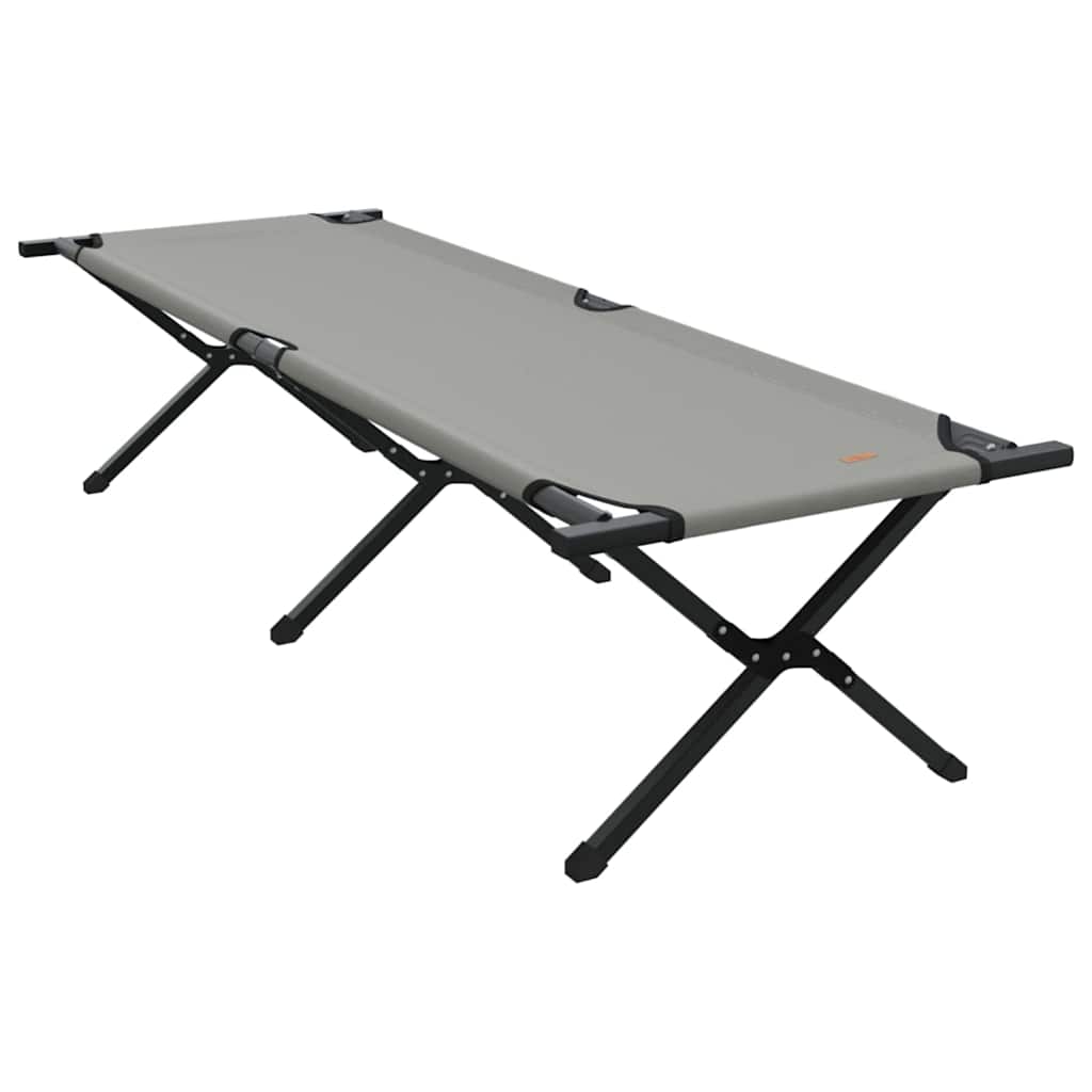 Összecsukható Kemping Ágy 2 db Szürke 193 x 69 x 45 cm