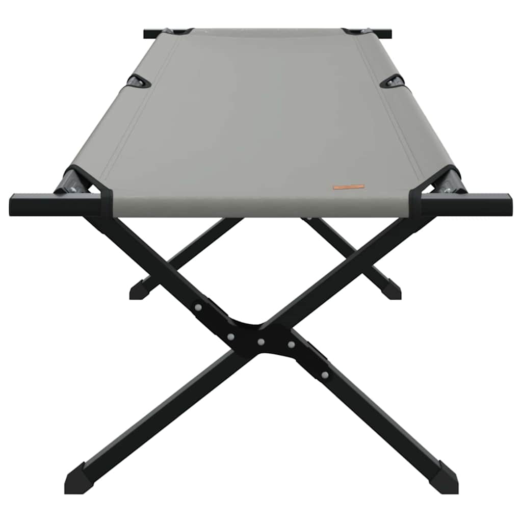 Összecsukható Kemping Ágy 2 db Szürke 193 x 69 x 45 cm